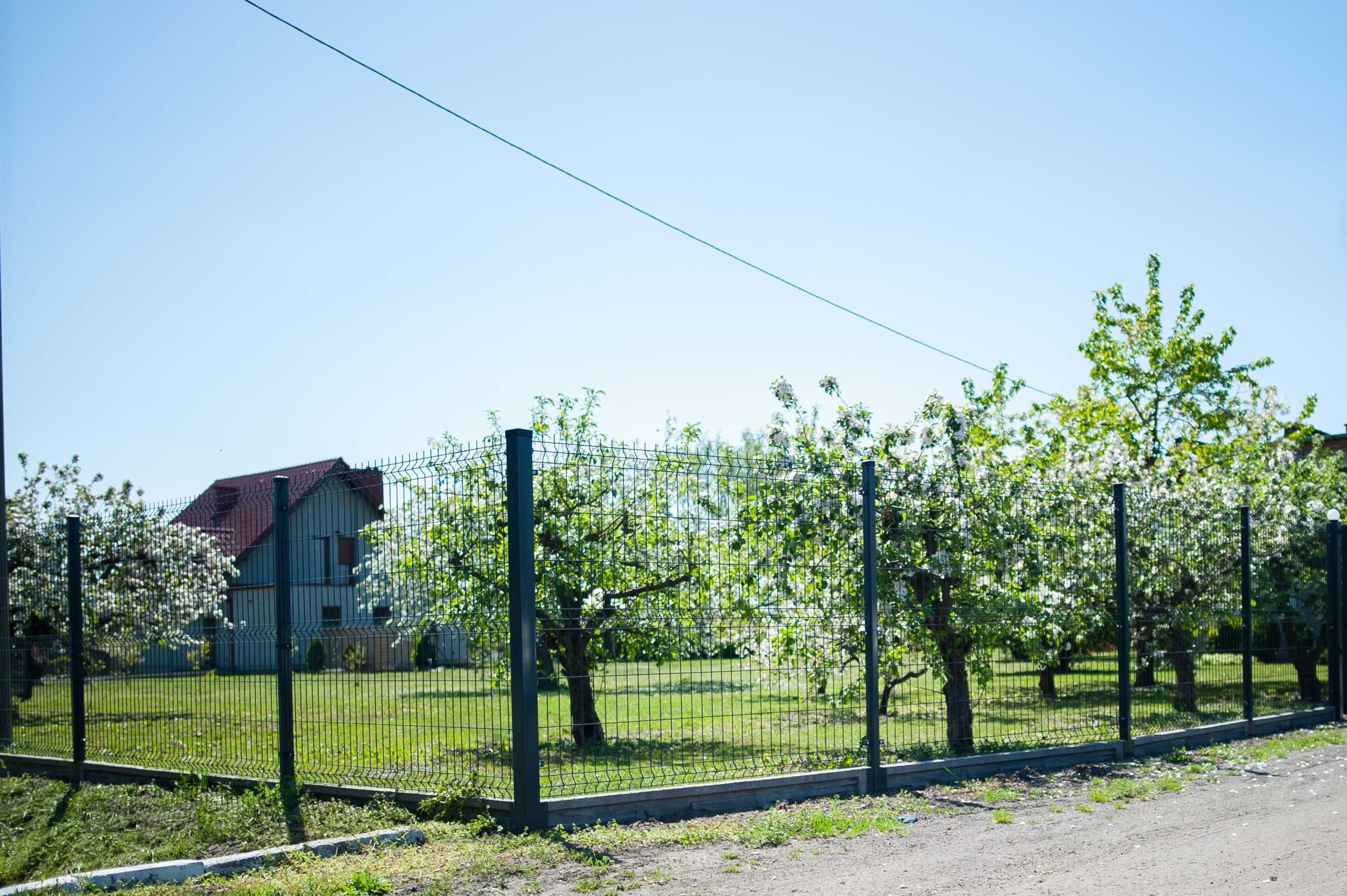 Ogrodzenie panelowe -panel h=1.23 fi 4+podmurówka