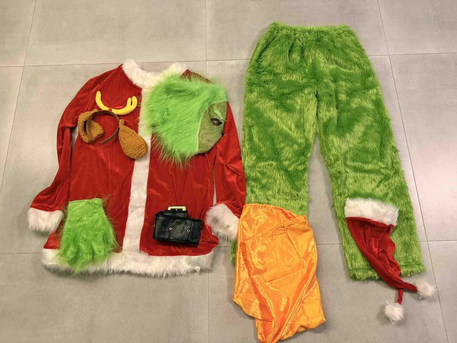 Strój Kostium Grinch - świąt nie będzie XL