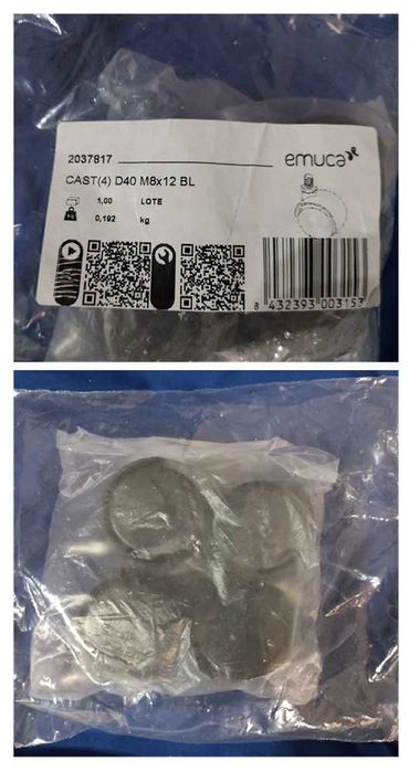 Emuca kit de 4 rodas para móveis (258)