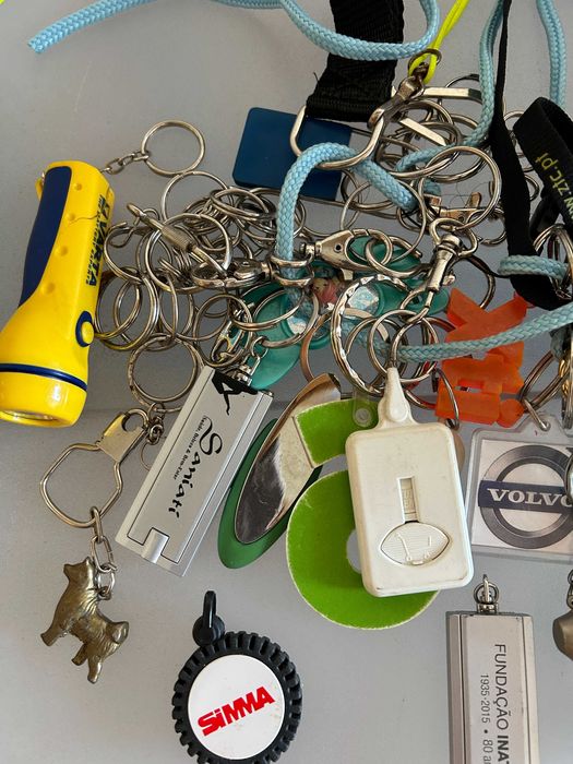 Lote de porta chaves e fitas