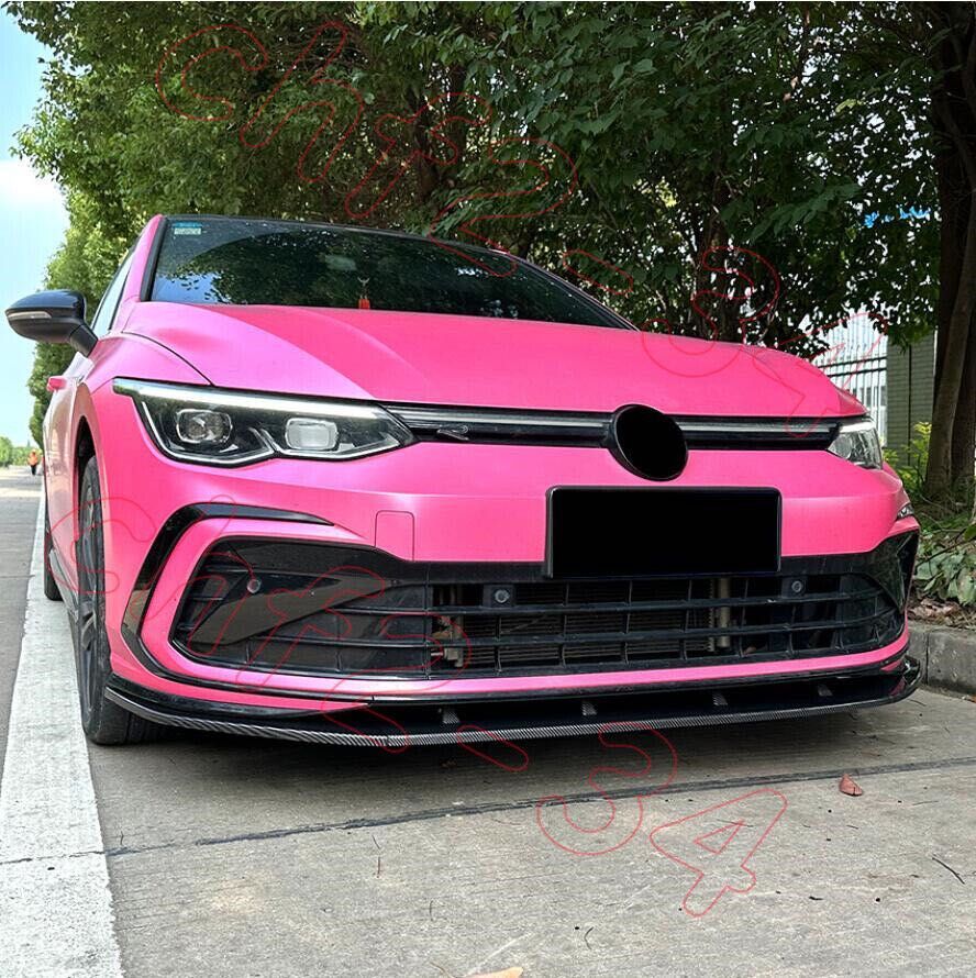 Накладка на передний бампер сплитер Volkswagen Golf 8 губа бампера
