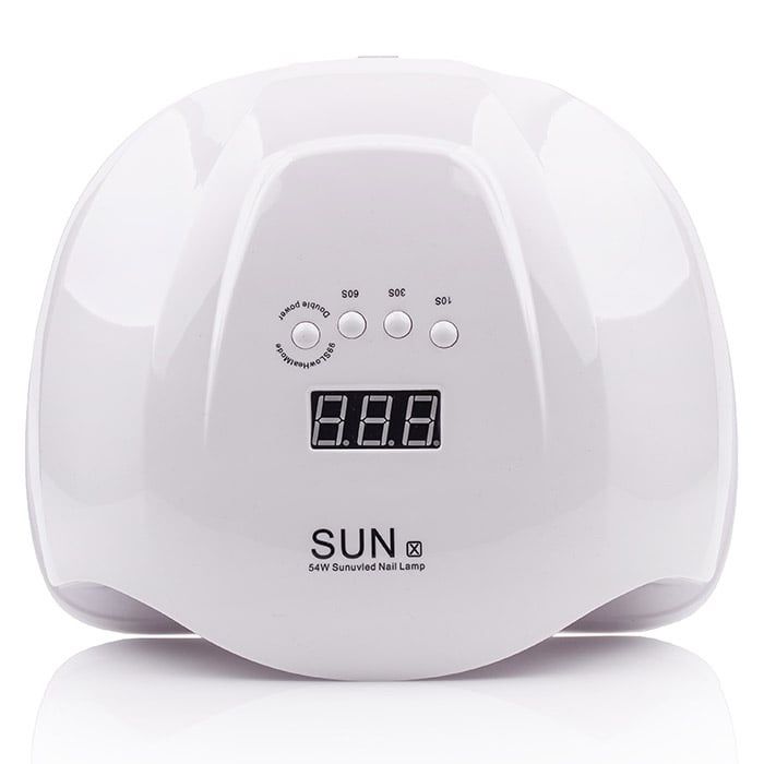 Led лампа 54w sun x белая для манікюра
