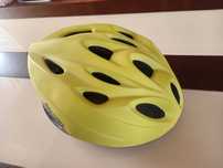 NOWY Kask rowerowy Żółty ENERO r.55-59 z lampka led
