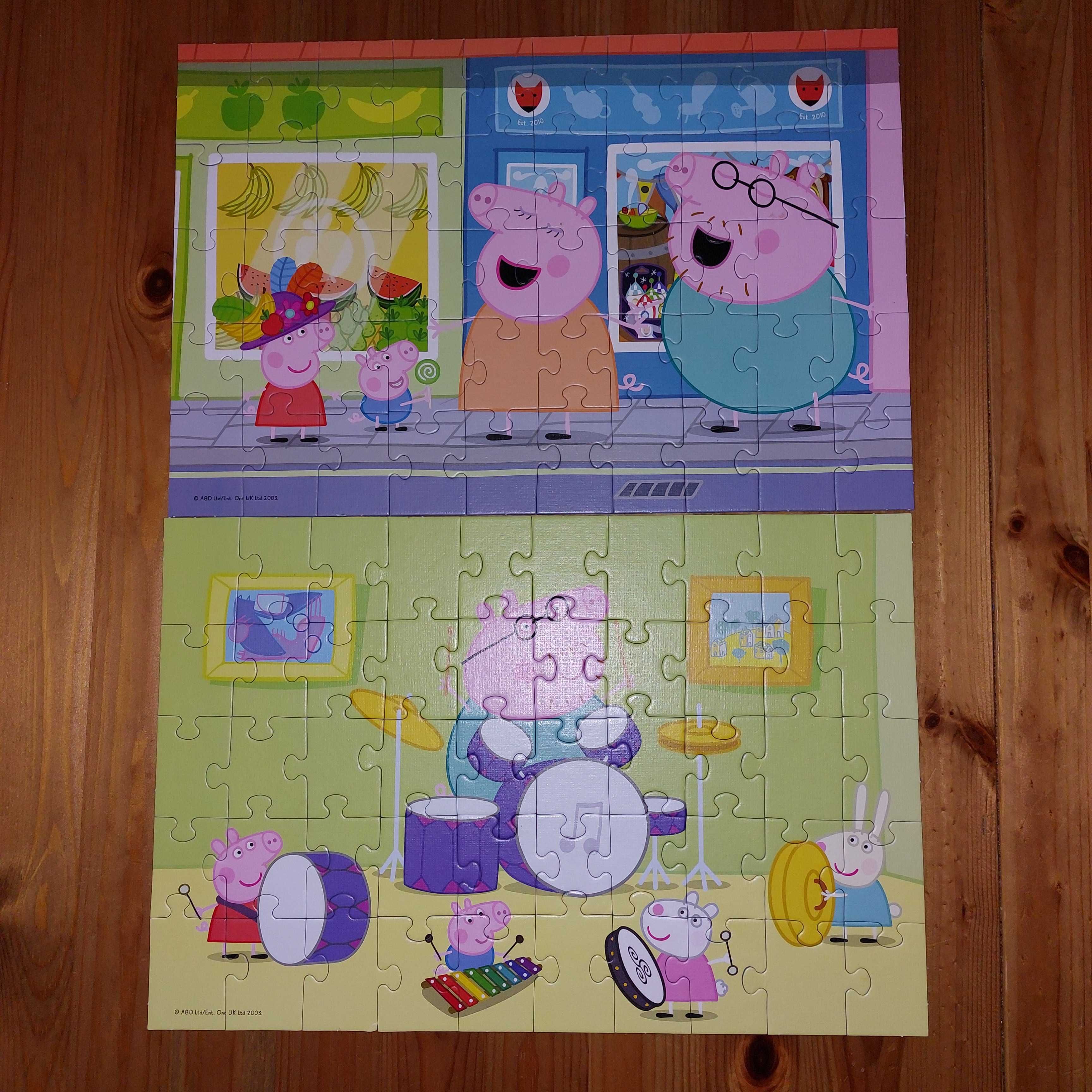 Puzzle Peppa Pig Trefl 2x50 elementów kompletne