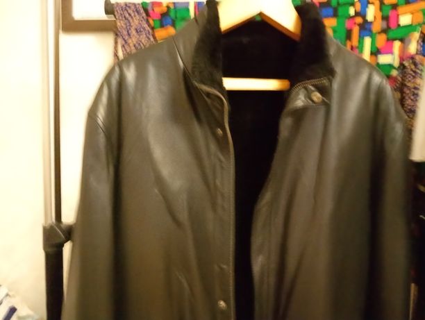 Продам зимнию кожаную куртку натуральная цигейка 54-56 Новая !