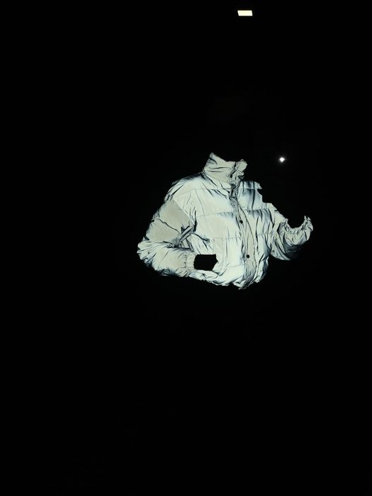 Пуховик рефлективний, куртка, укорочений, пуффер