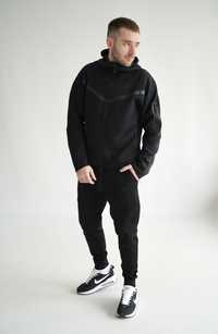 Nike Tech Fleece Худі Найк Штани   Спортивний Костюм  Чорний Сірий