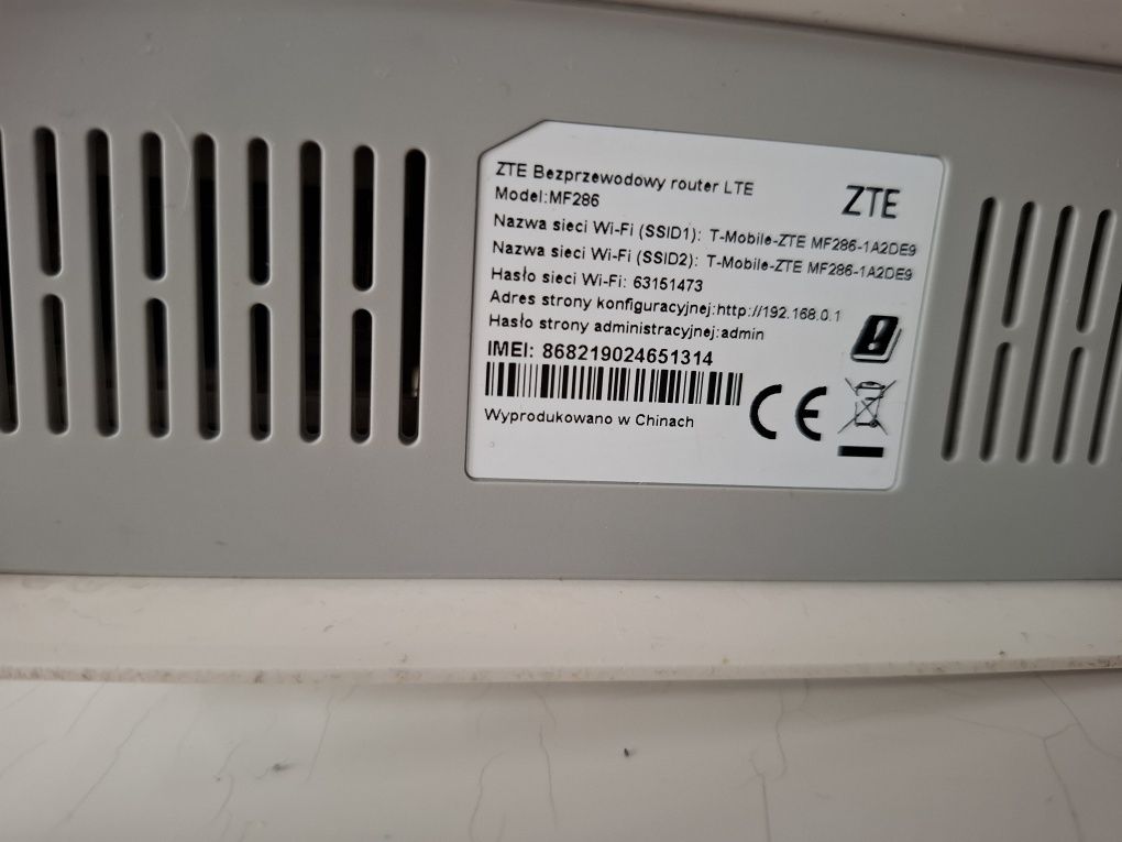 Router wifi bezprzewodowy  ZTE