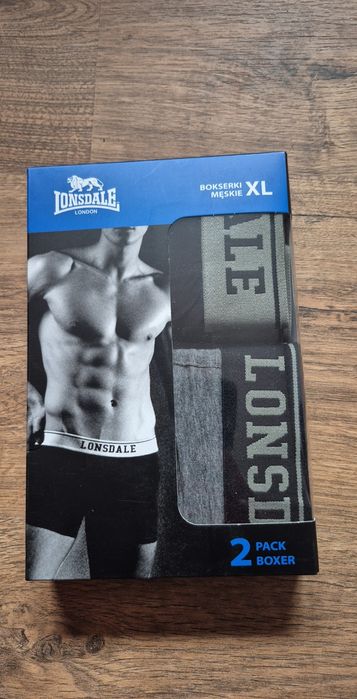 Lonsdale bokserki męskie 2 sztuki nowe XL