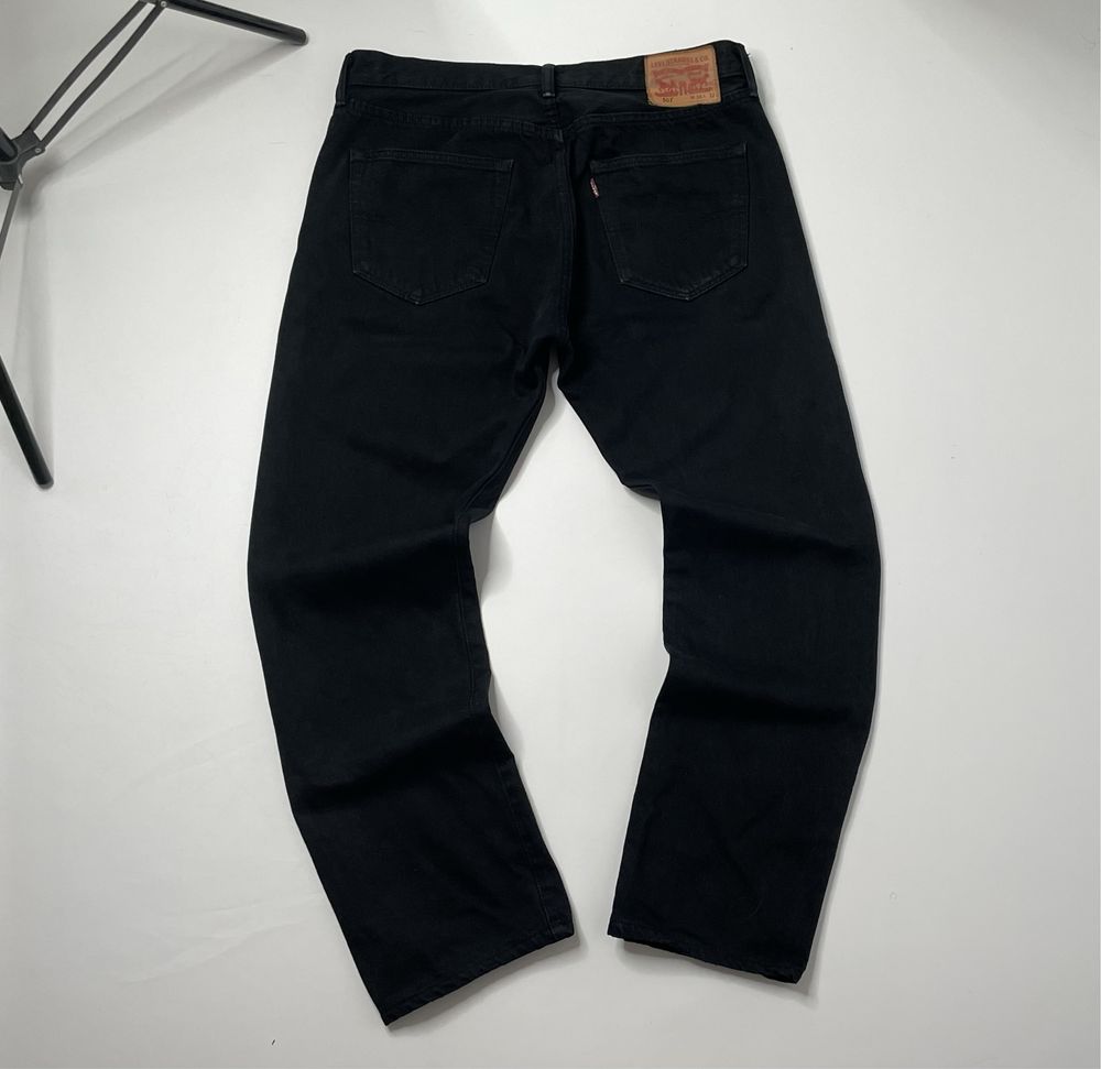 Класичні чорні джинси Levis 501 34/32 чёрные джинсы левайс левис