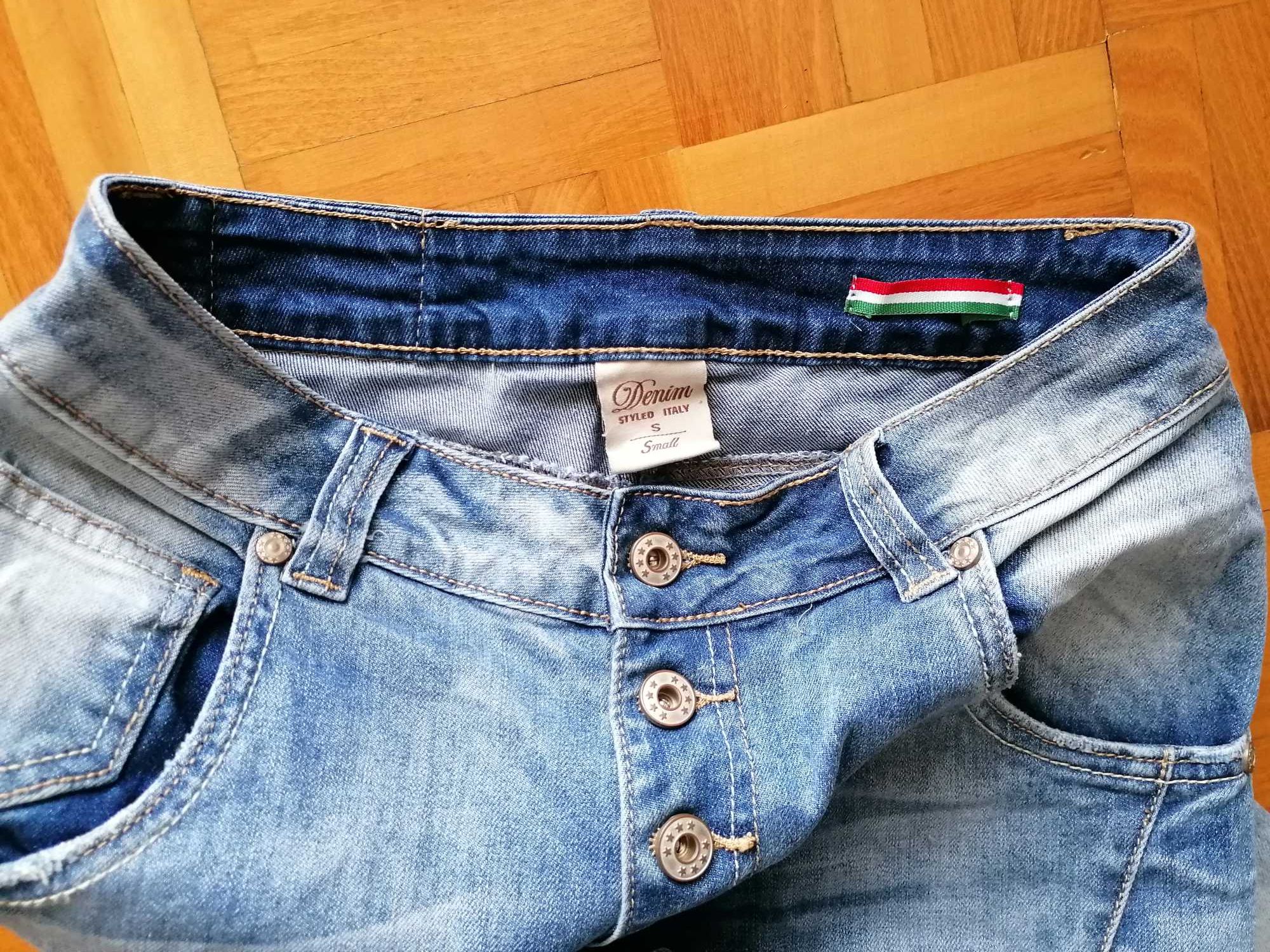 Spodnie damskie włoskie rozm. S jeans boyfrendy