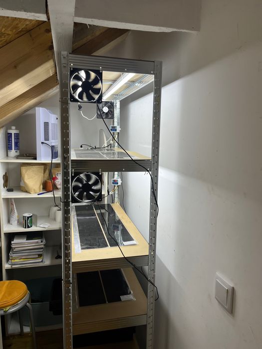 Rack 40-120 cm Germinação com Tapetes de aquecimento termorregulado