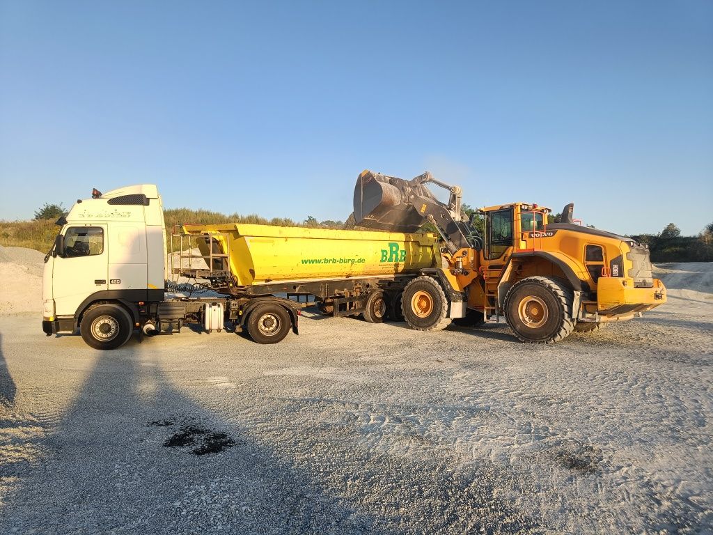 HDS + Wywrotka, wywrotka patelnia 26t transport kruszyw, autolaweta