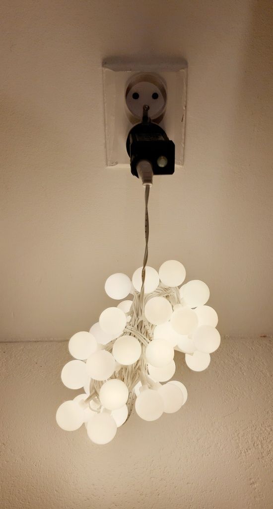 Girlanda świetlna Nowa IP44 biała Timer