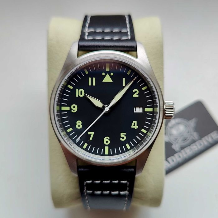 Годинник  FLIEGER Pilot's Mark XX, ∅39мм, Seiko NH35, 200 м. Сапфір.