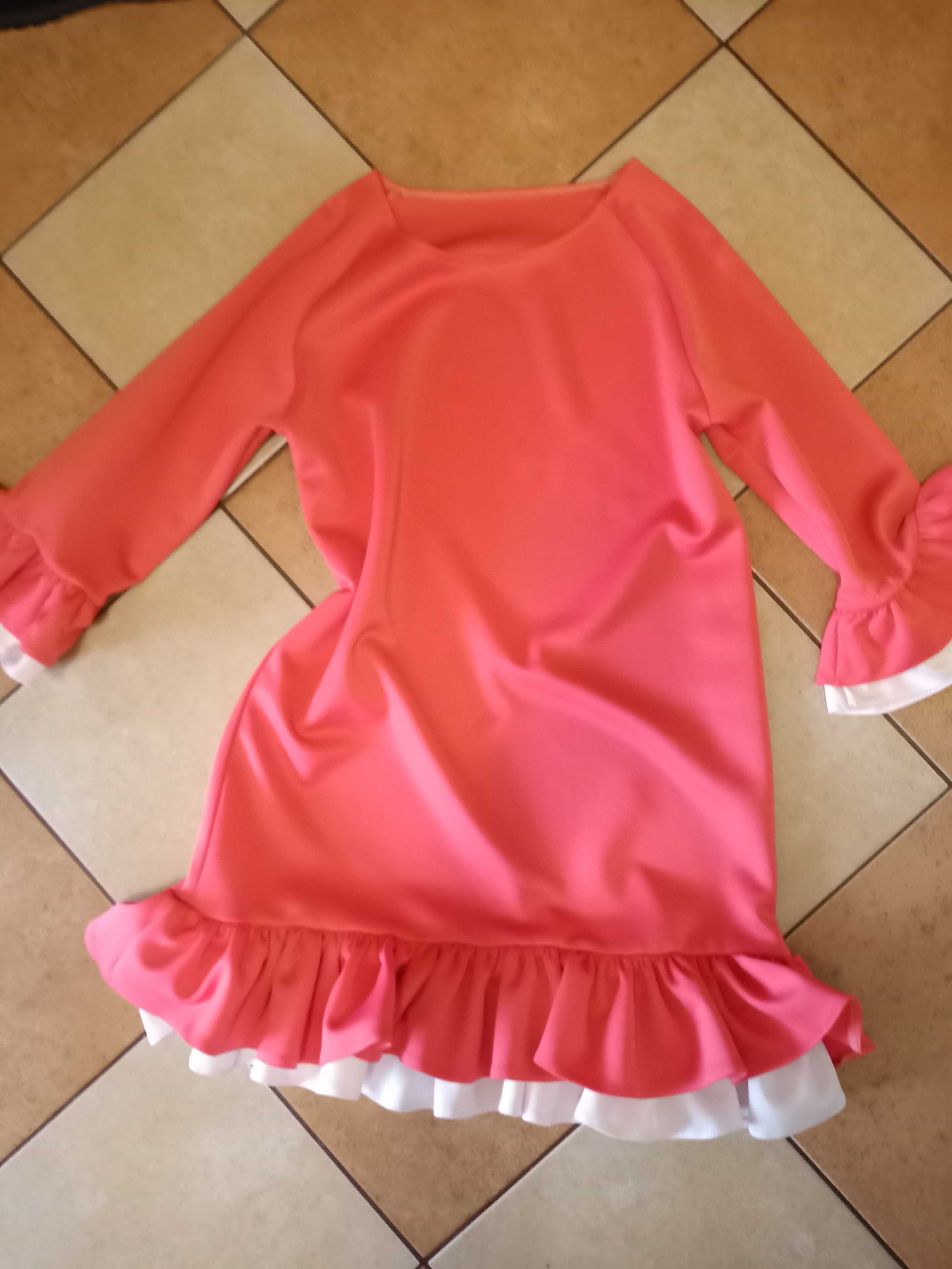 Sukienka rękaw 3/4 L/XL