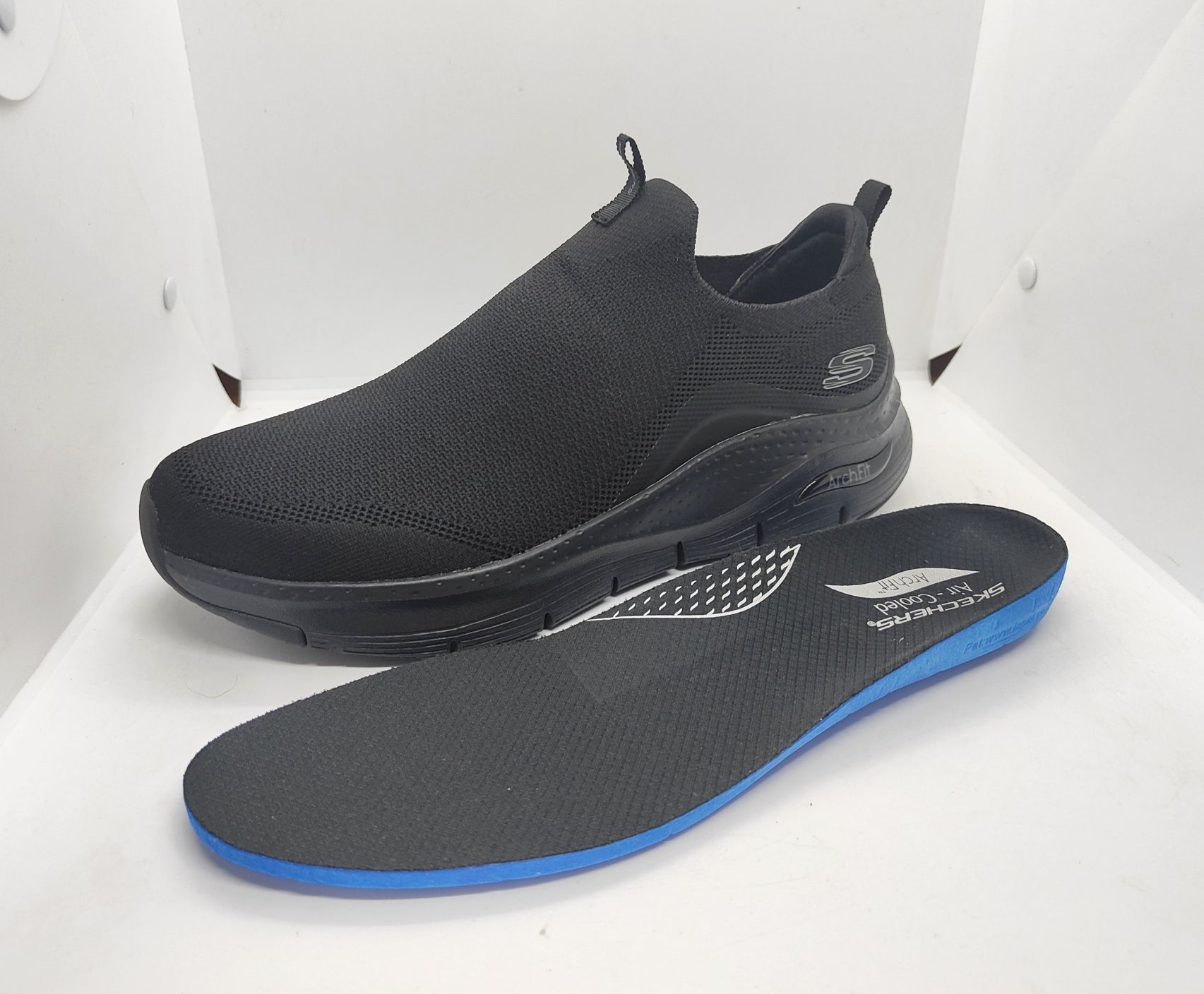 Стрейч 28 28,5 29см кроссовки слипоны Skechers Arch Fit оригинал