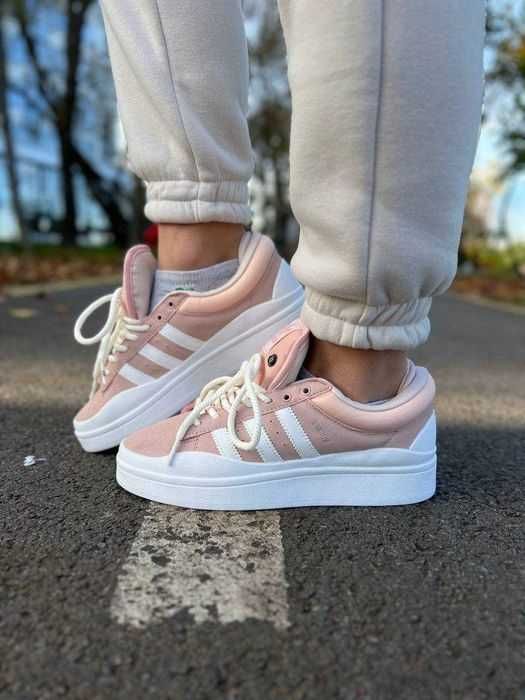 Женские кроссовки Adidas Campus x Bad Bunny Pink 36-41 адидас кампус