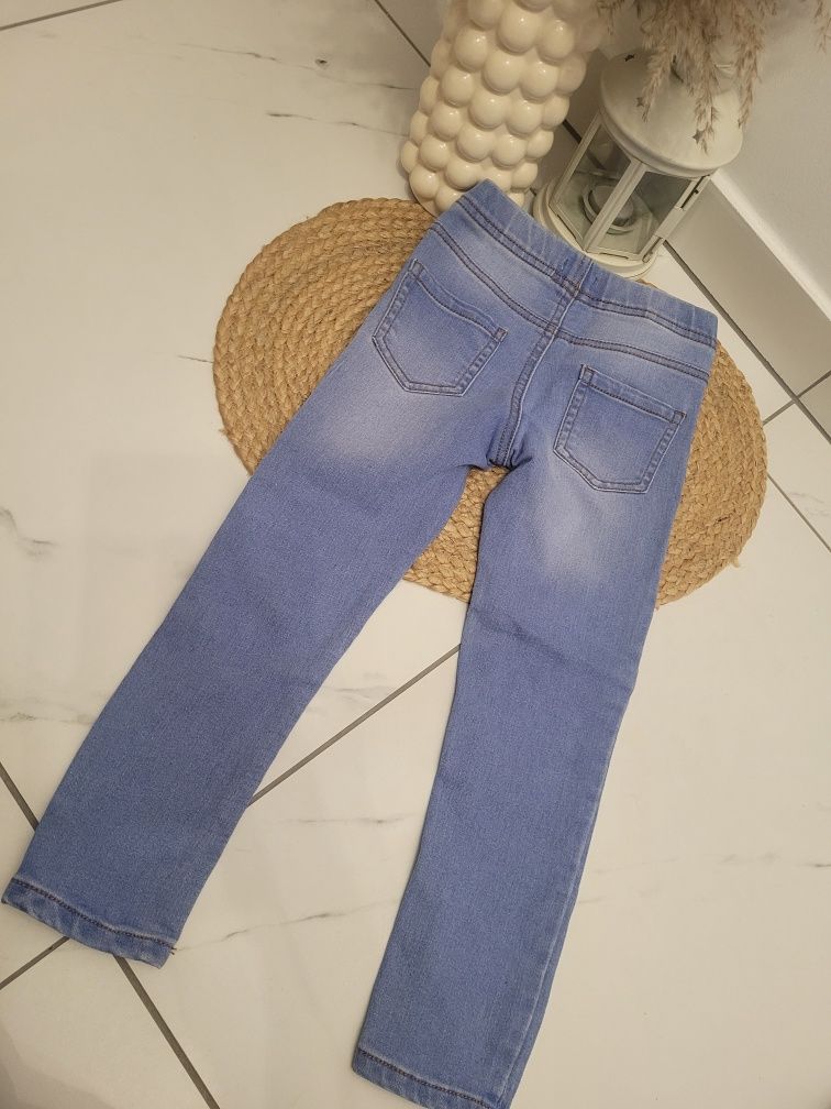 Jeansy ze stretchem rozmiar 110