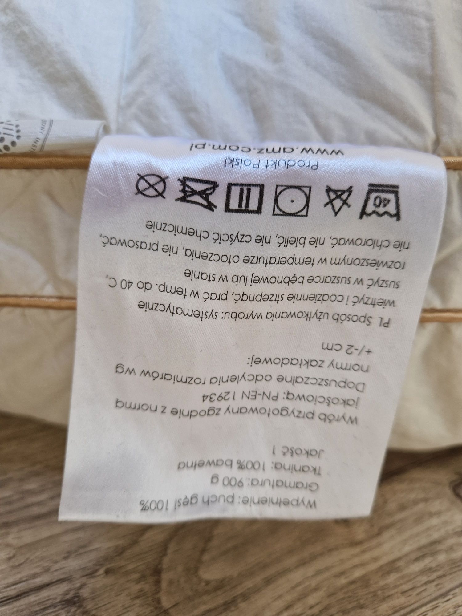 Zestaw AMZ poduszka 70x80 i kołdra 155x200 100% puch