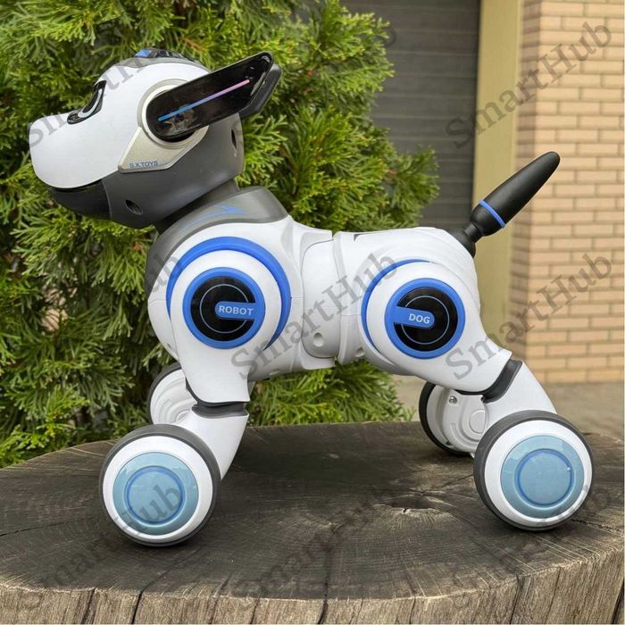 Собачка на радиоуправлении Volt синий, Песик на пульте, Собака-робот