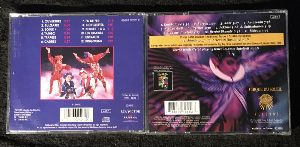 Cirque do Soleil - varios CDs