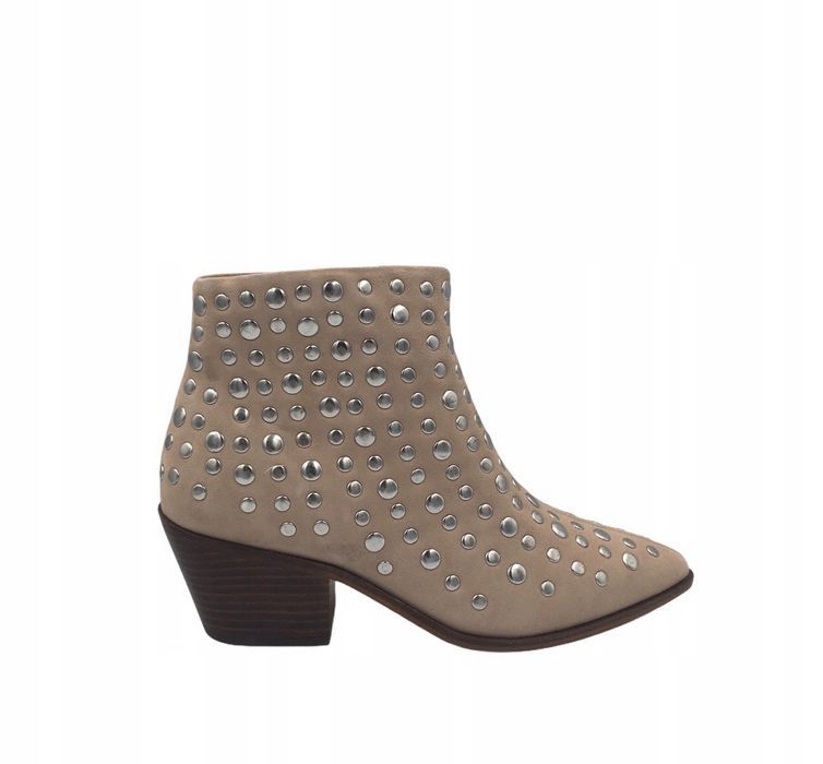 Buty damskie botki beż zamsz Copenhagen Shoes roz 37