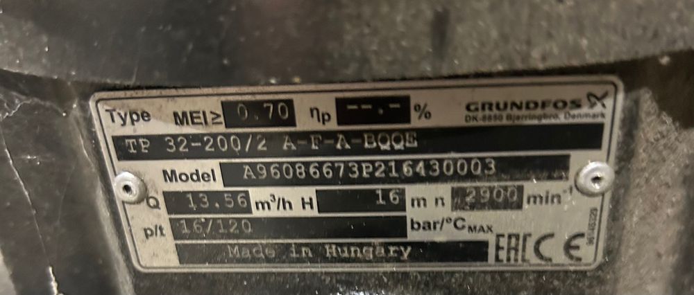 Pompa GRUNDFOS TP 32-200/2 A-F-A-BQQE – Stan bardzo dobry