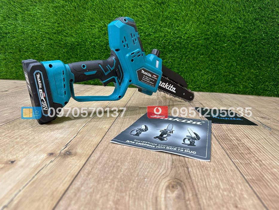 Акумуляторна Міні пилка Makita DUC195Pro 36V 6Ah ланцюгова 2700 об/хв