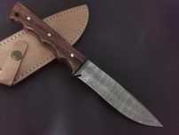 ÓŻ DAMAST myśliwski BUSHCRAFT stal damasceńska 29cm. kuty ręcznie