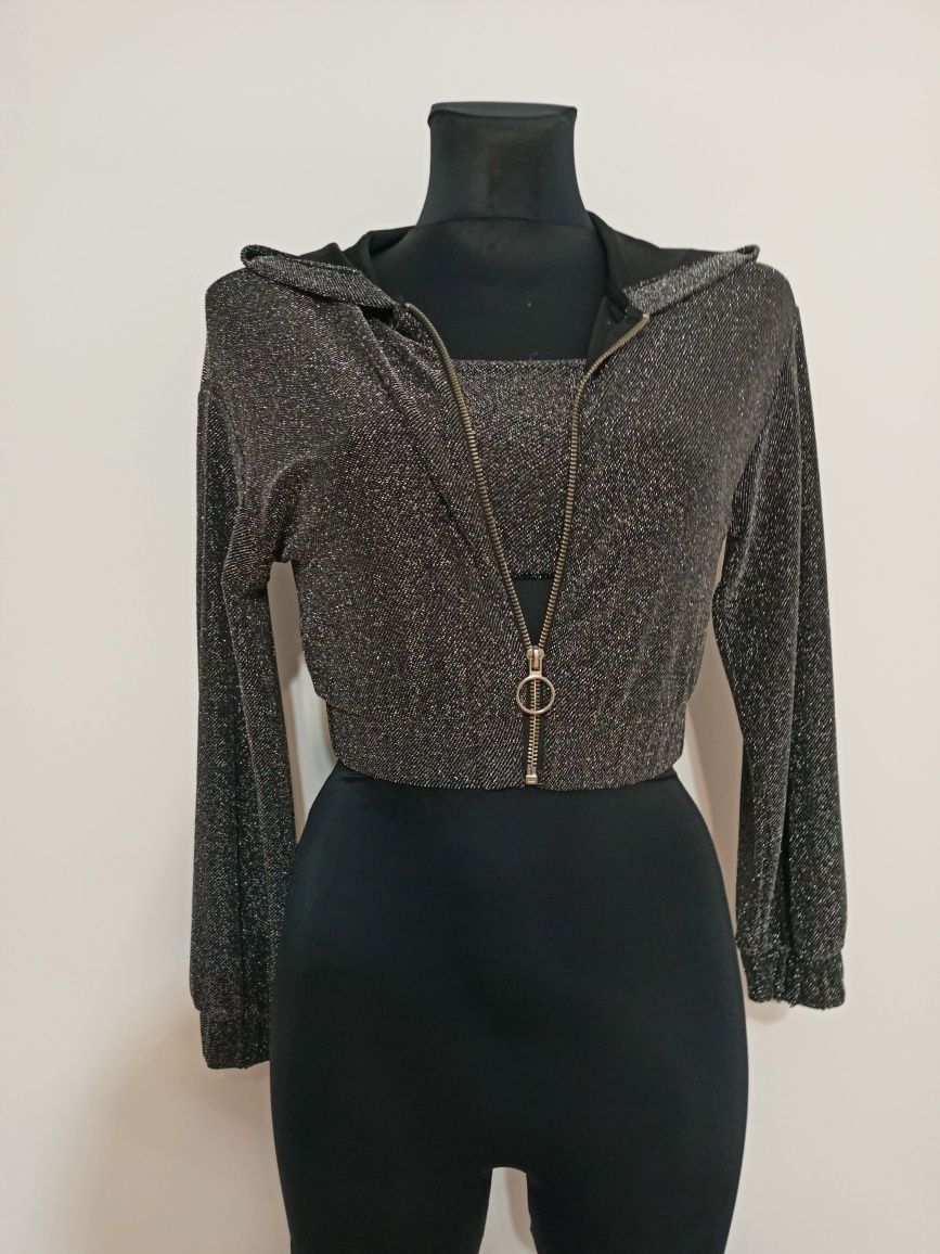 Krótka bluza i top Bershka XS