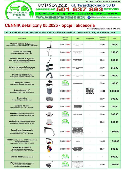 Nowy FASTI MED 4-kołowy pojazd elektryczny ułatwiający poruszanie