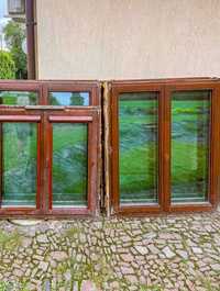 Okno drewniane z demontażu 121x146cm
