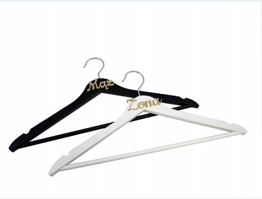 Wieszaki Żona Mąż Złote Plexi Lustro Wesele Magnolit