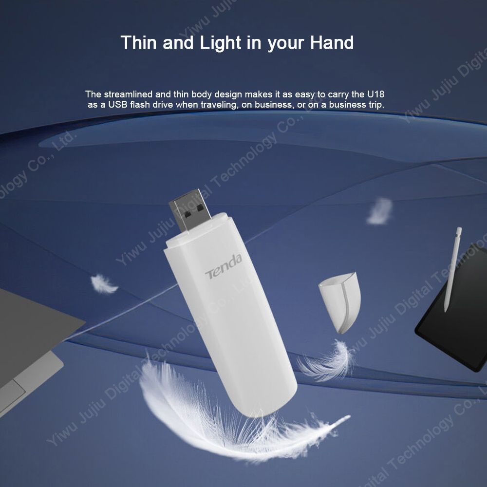 ШВИДКІСНИЙ  dual  WI FI Адаптер Tenda U12, AC1300 USB 3.0 (U12) _ШАРА