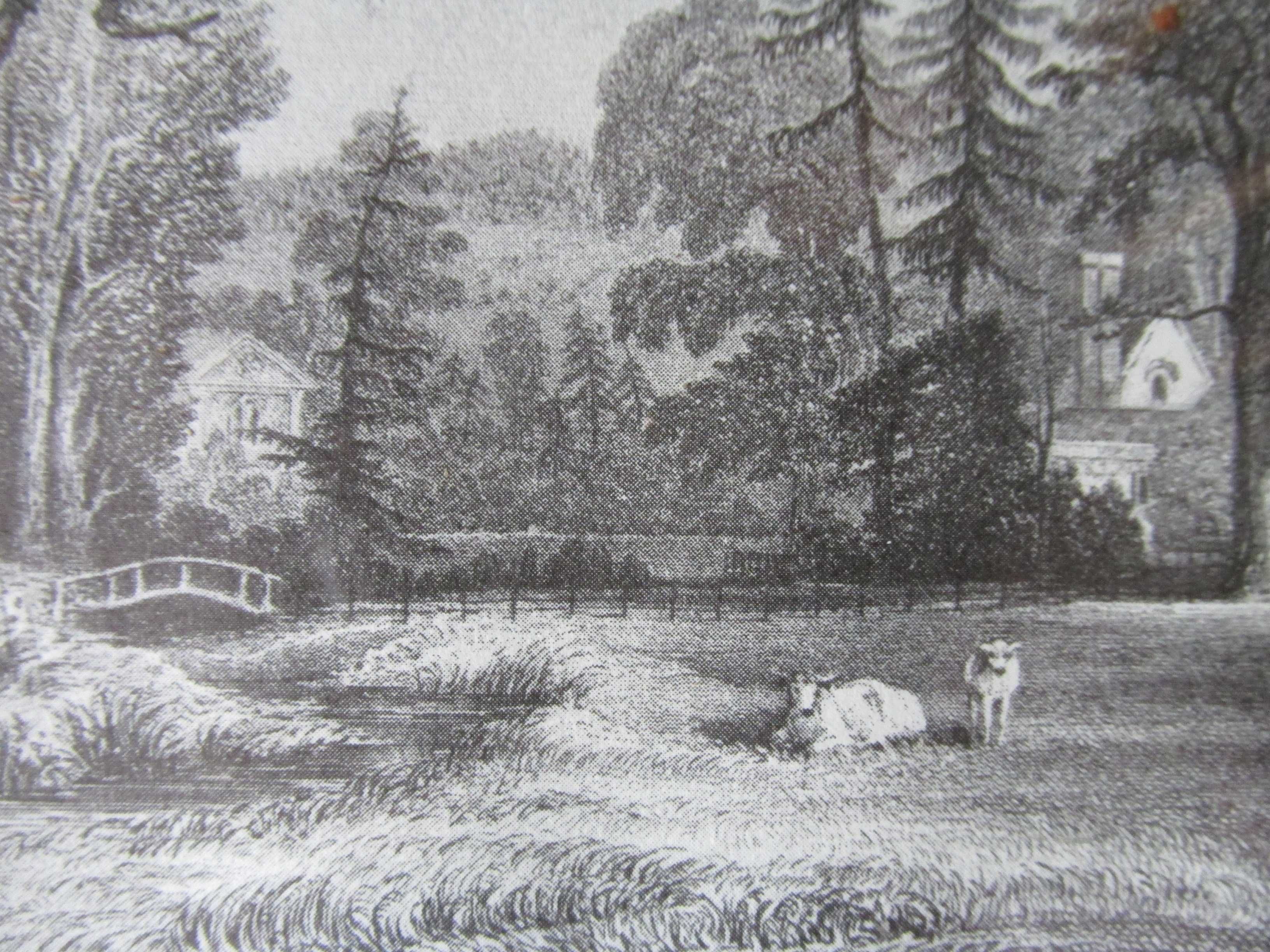 Stary Staloryt Czarn-Biały -Bradston Brook House Thalford- 1848 Anglia