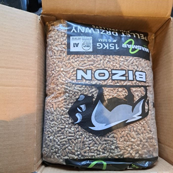 Pellet drzewny BIOZN WESMAR | Worek 15kg| A1 | 6mm | certyfikowany opa