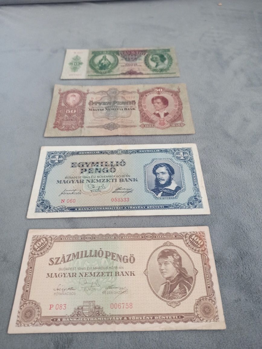 Zestaw kolekcjonerskich banknotow