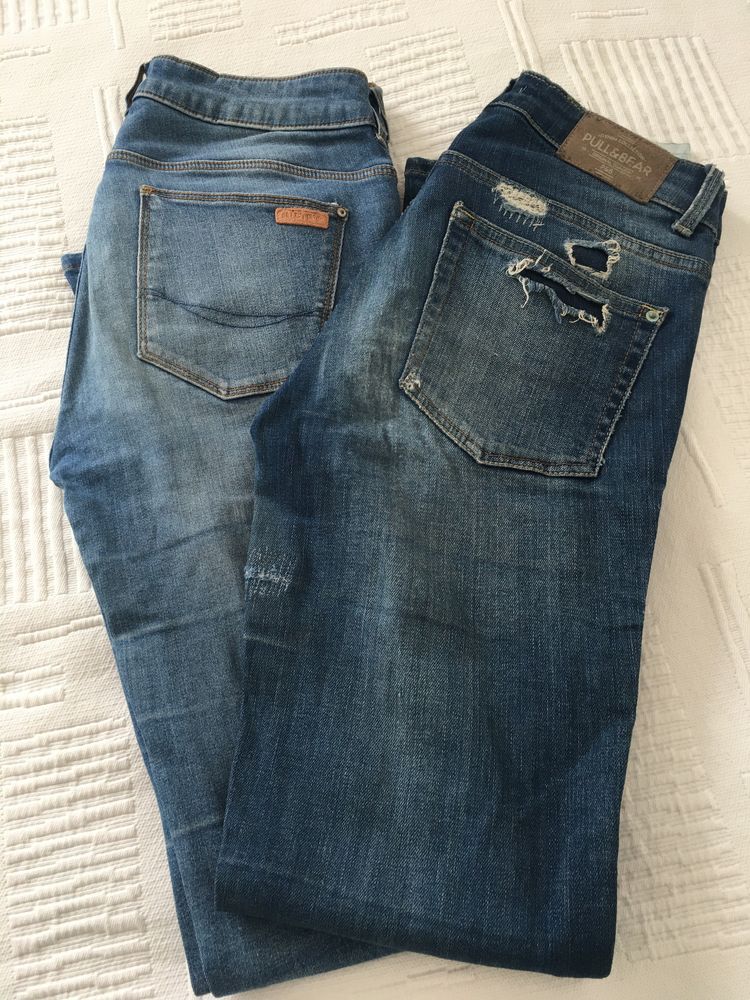 2 Pares Calças marca Pull&Bear c/ portes