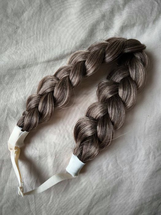 Обідок на голову, коса обідок, коса на голову, шиньон