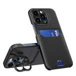 Leather Stand Case etui do iPhone 14 Pro Max pokrowiec portfel na kart