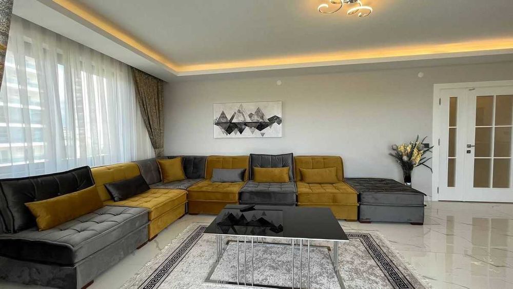 Просторная квартира 134м2 жилой комплекс 100м до моря Махмутлар Турция