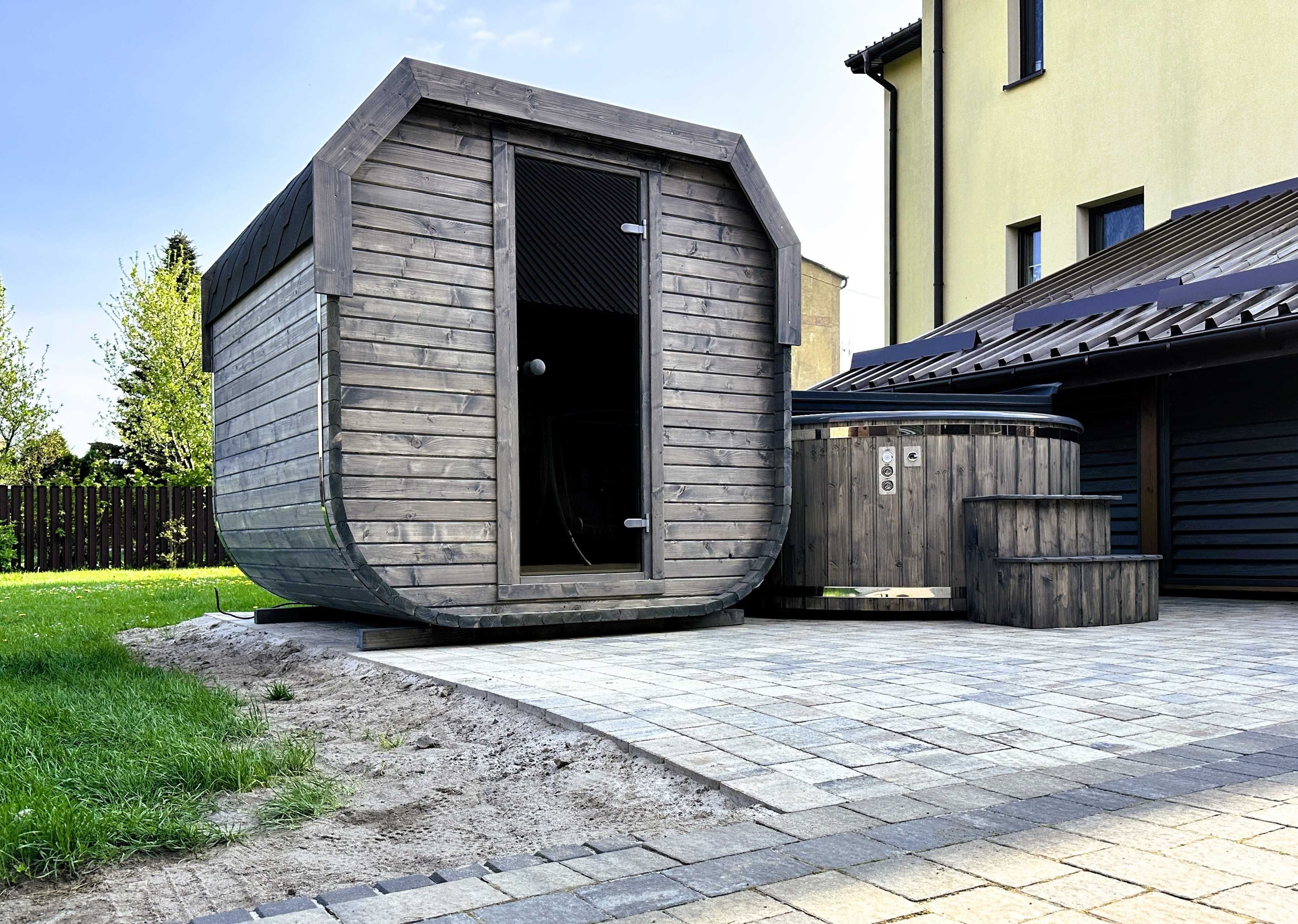 Sauna Ogrodowa Beczka Ruska Bania 2m Samodzielny Montaż !!!