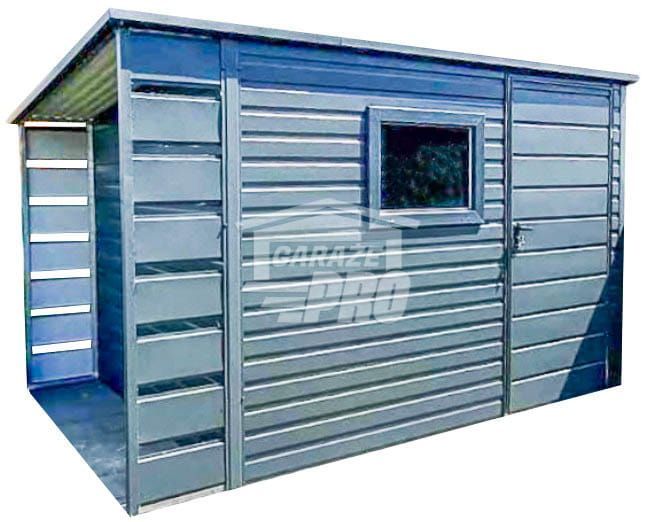 Schowek Domek Ogrodowy 2,5x2,5m + Wiata 0,5 Drzwi Okno Dach GP432