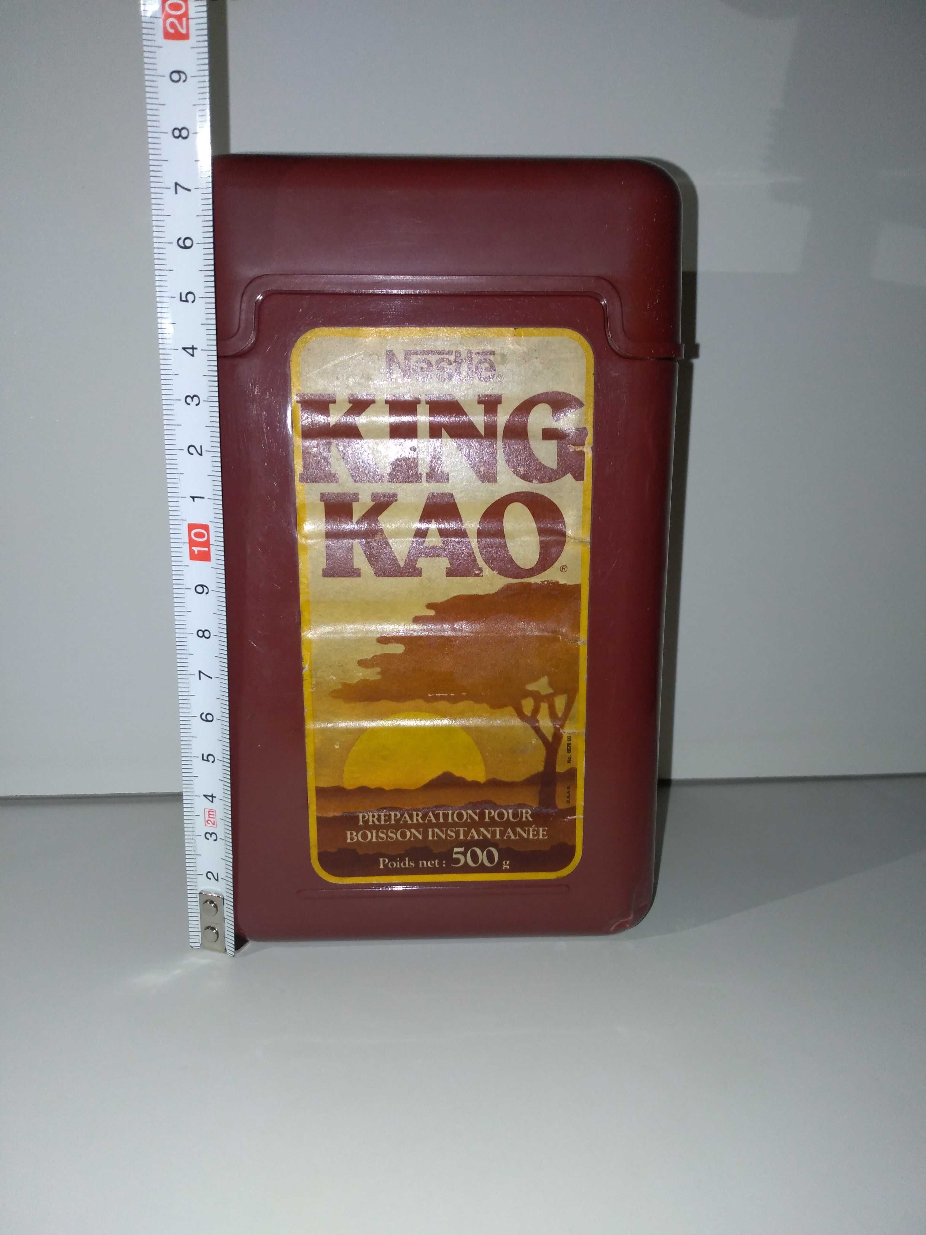 Unikatowe opakowanie vintage po kakao Nestle King Kao marzec 1986