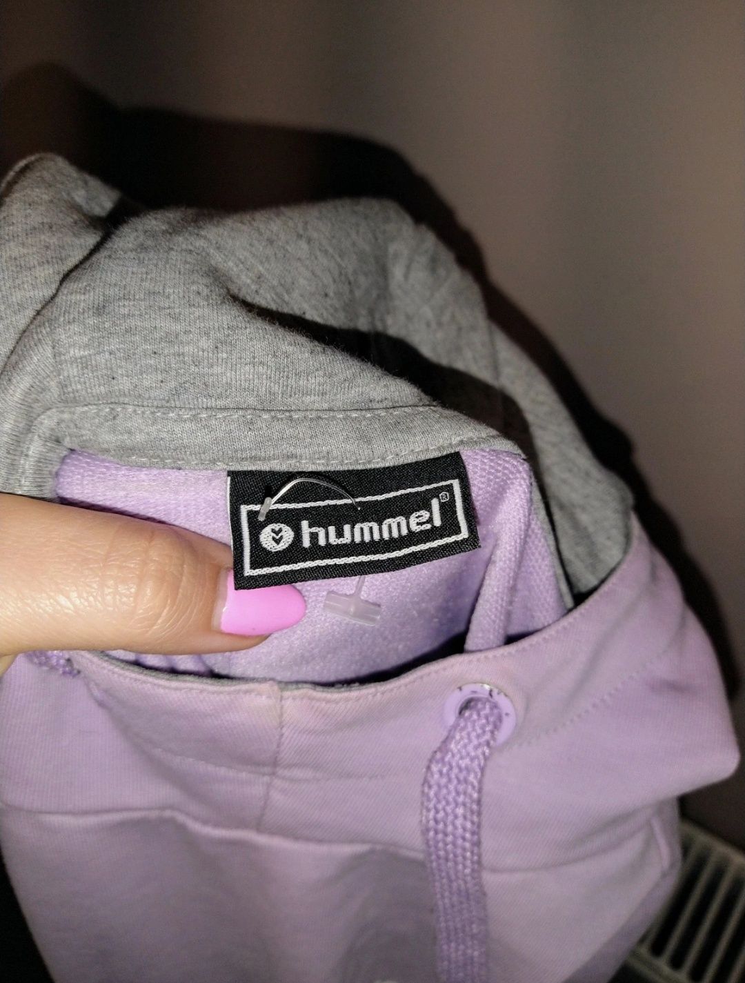 Liliowa bluza Hummel S