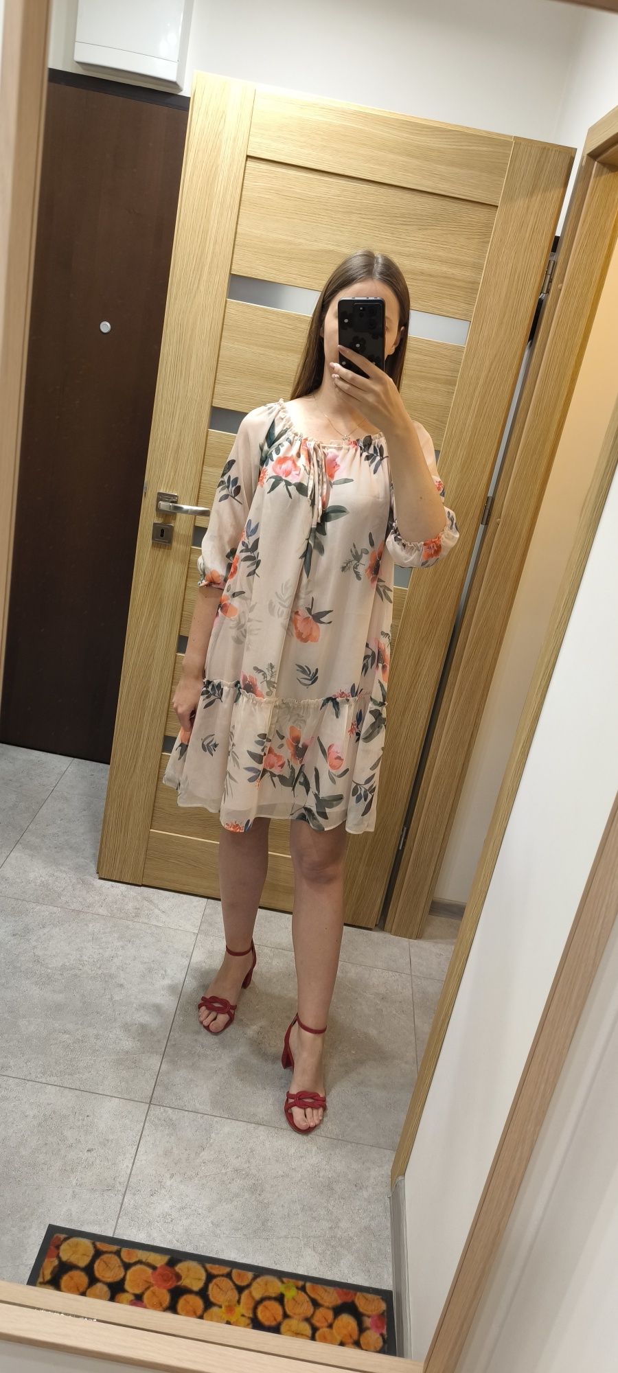 Sukienka, sukienka w kwiaty, Solar, rozmiar 36