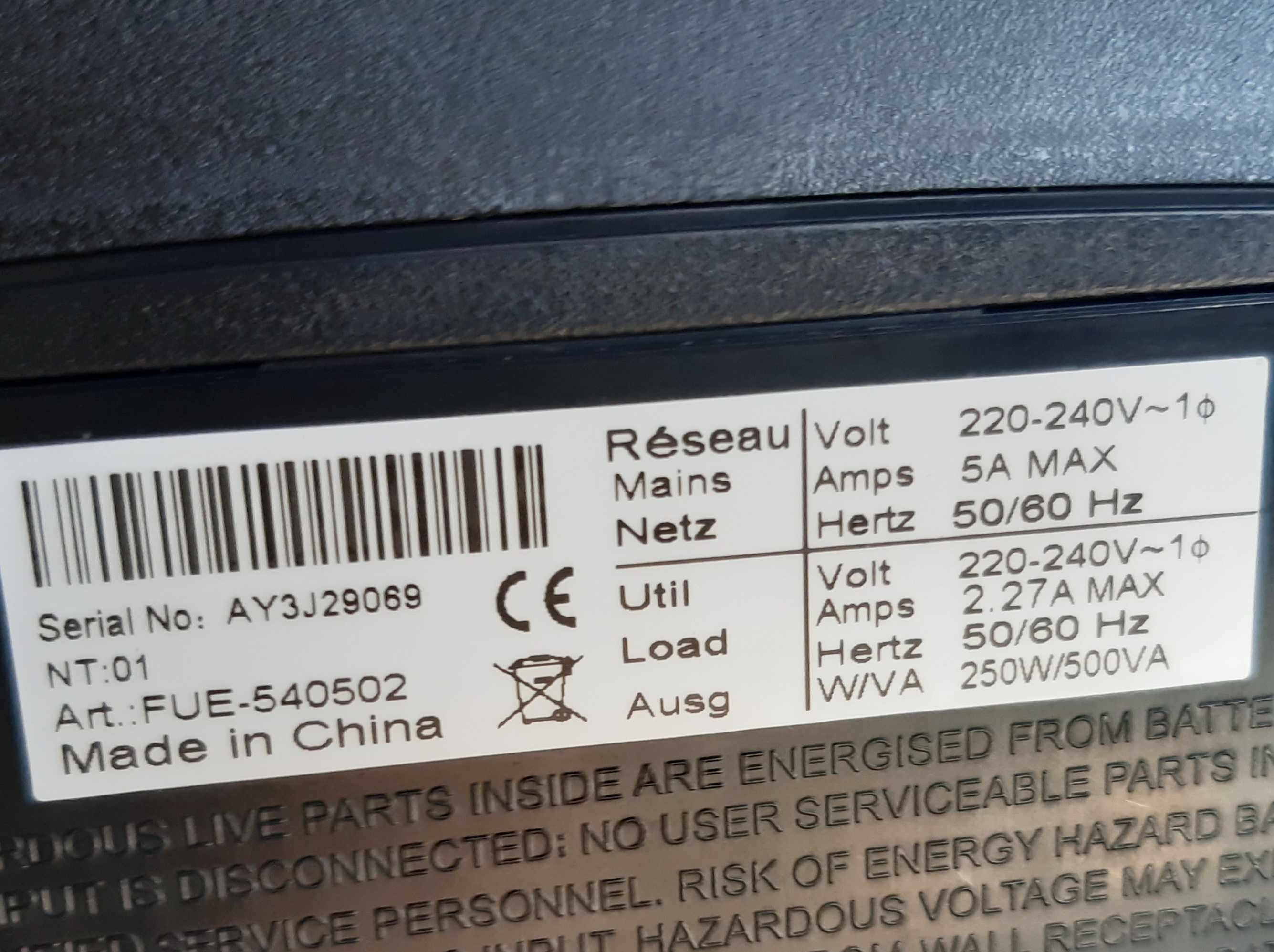 Para Peças Reparação UPS 6 Tomadas Protecção