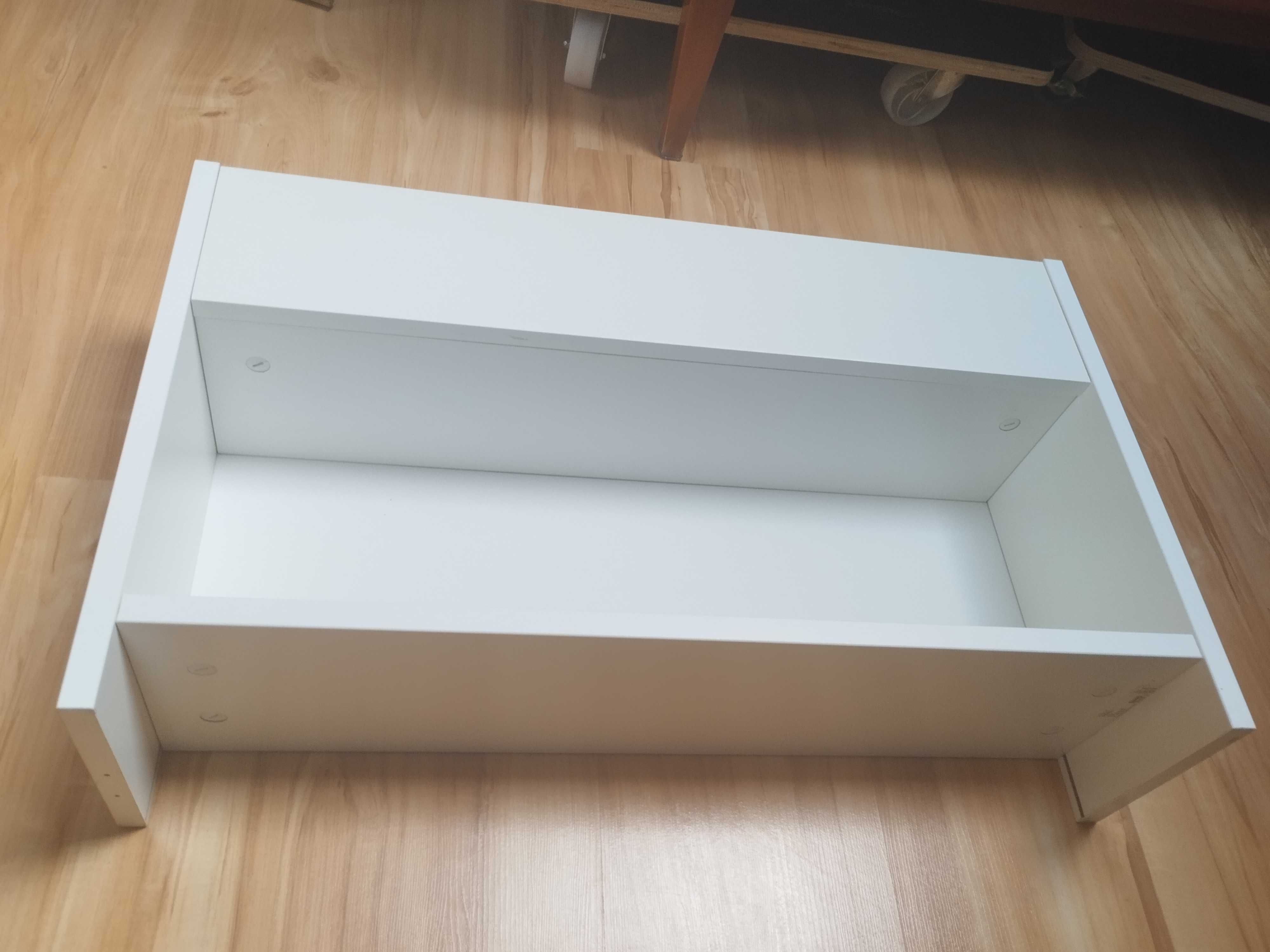 Nadstawka na biurko Ikea Pahl biało-zielona