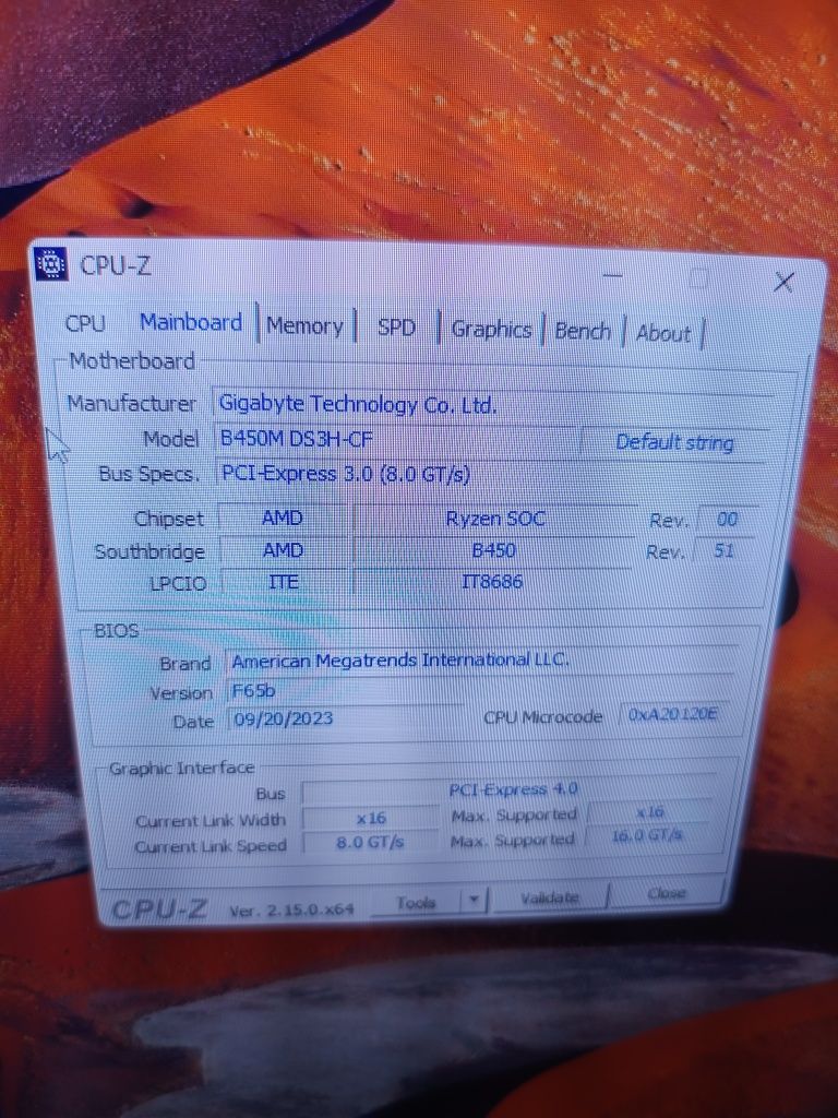 Материнська плата під AMD AM4 сокет, Gigabyte b450m ds3h rev 1.0
